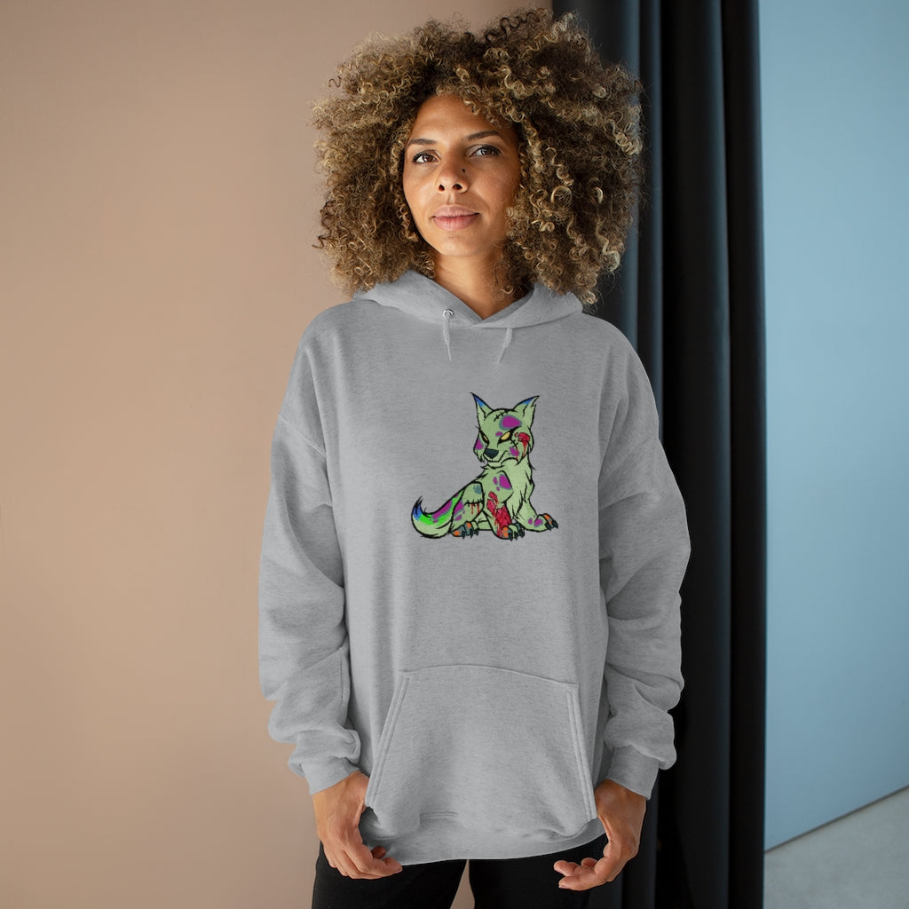 PSYCHO WOLF Women's Pullover Hoodie Sweatshirt