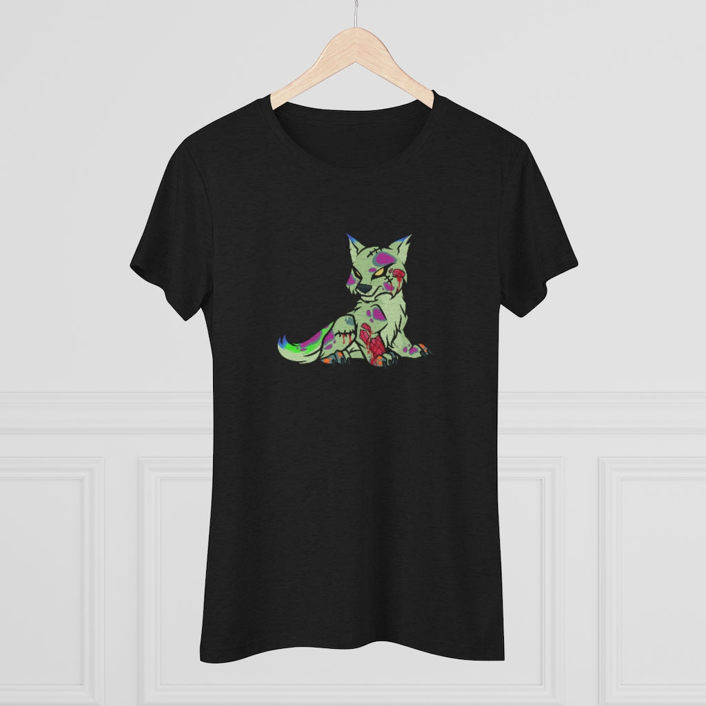 PSYCHO WOLF Women's Triblend Tee