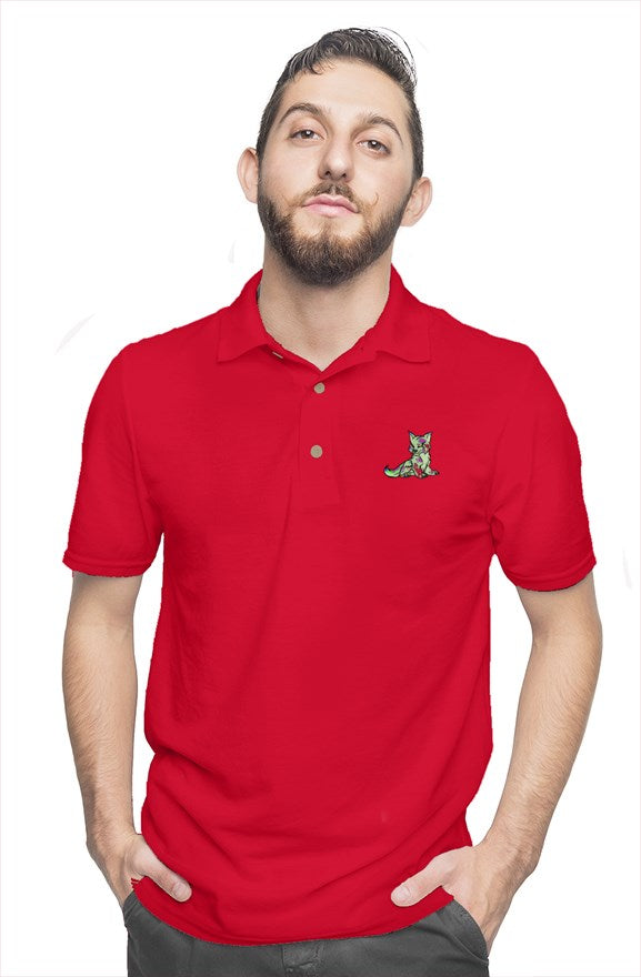 Psycho-Wolf cotton polo