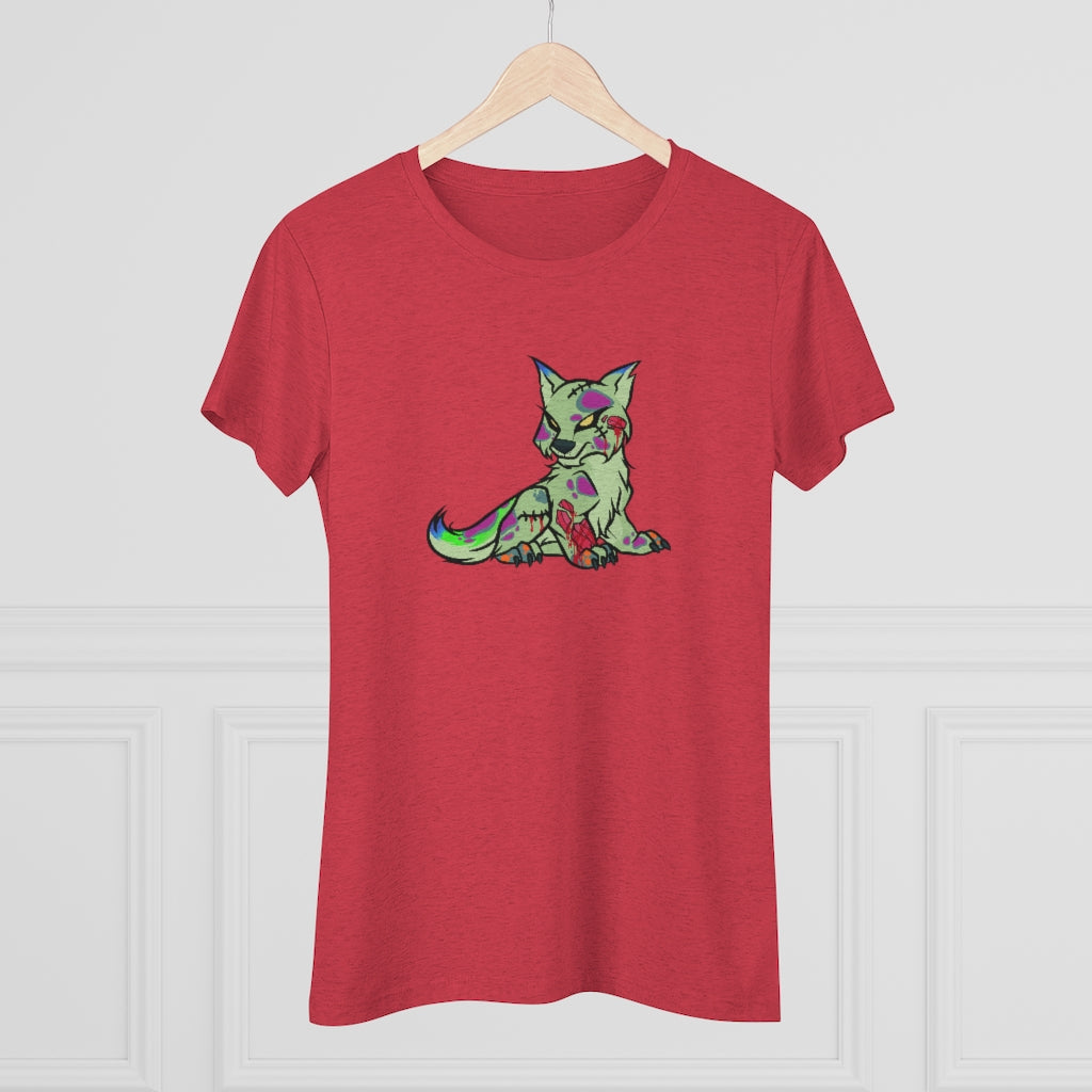 PSYCHO WOLF Women's Triblend Tee