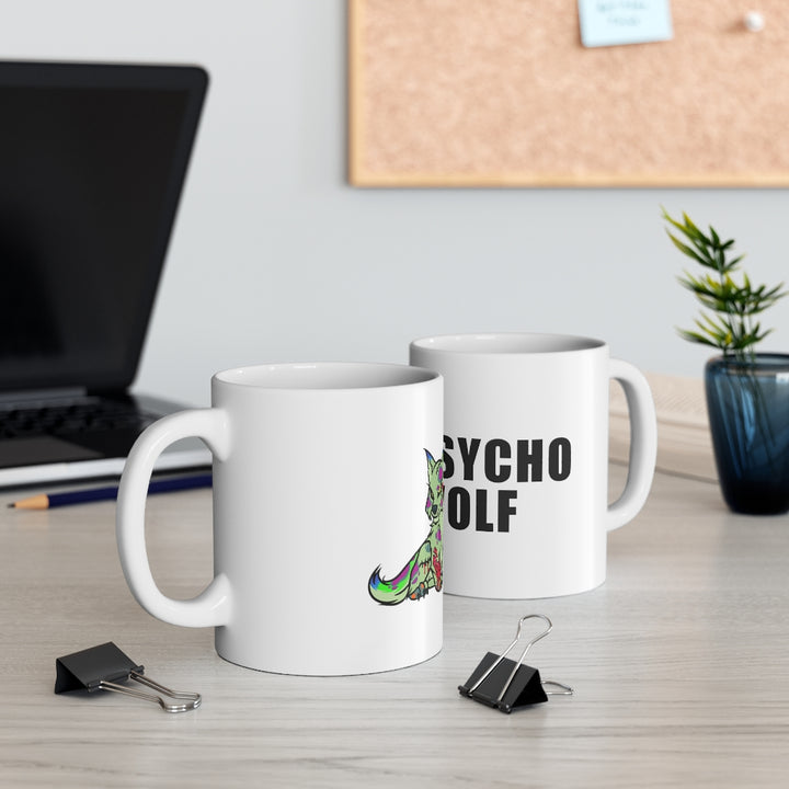 PSYCHO WOLF Mug 11oz