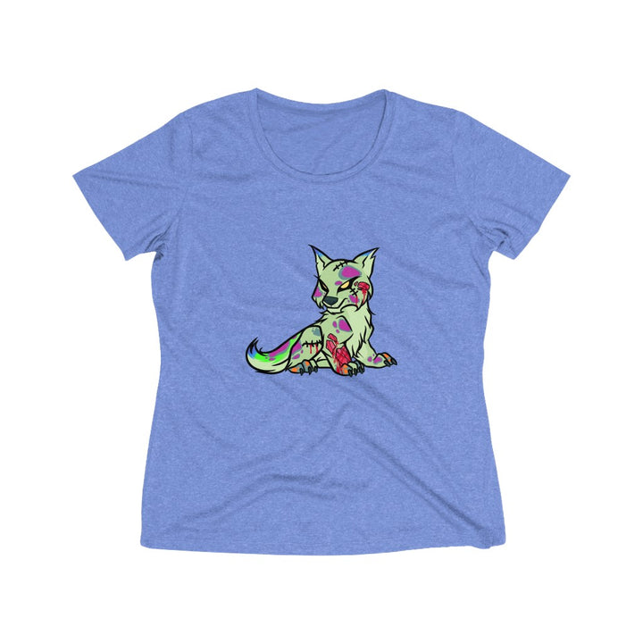 PSYCHO WOLF Women's Heather Wicking Tee