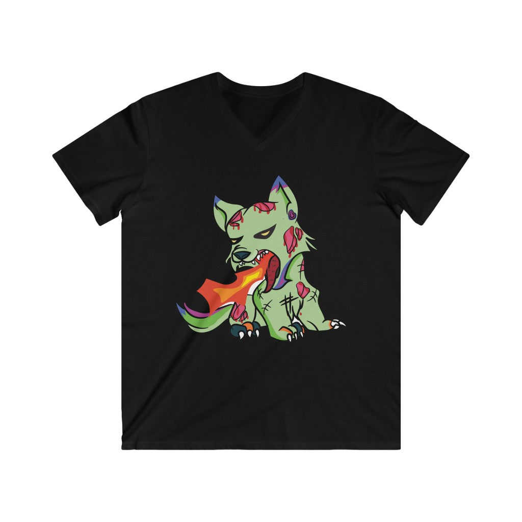 Psycho Wolf Men's Fitted V-Neck Short Sleeve Tee