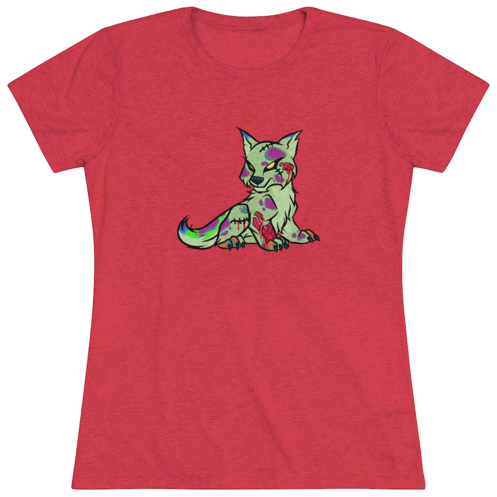 PSYCHO WOLF Women's Triblend Tee