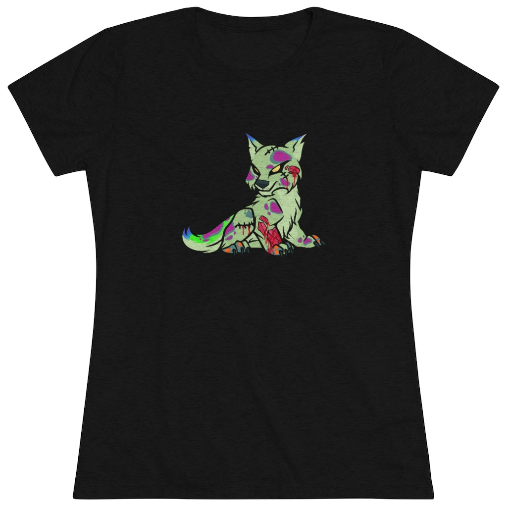 PSYCHO WOLF Women's Triblend Tee