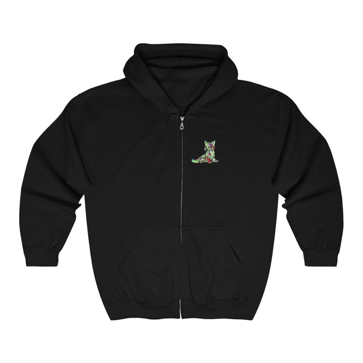 PSYCHO WOLF Full Zip Hooded Sweatshirt