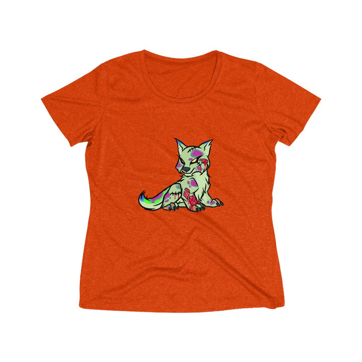 PSYCHO WOLF Women's Heather Wicking Tee