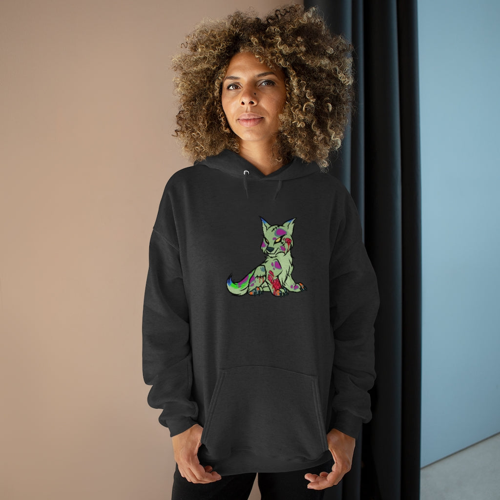 PSYCHO WOLF Women's Pullover Hoodie Sweatshirt