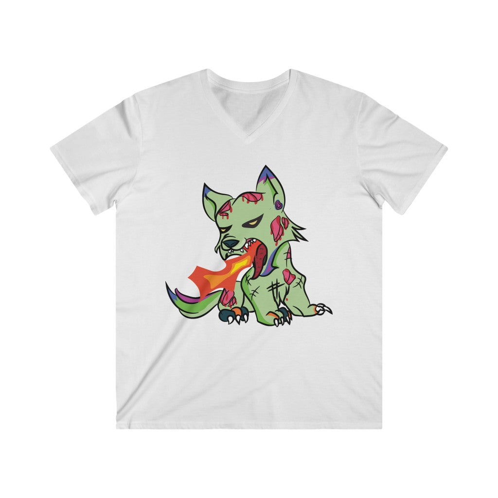 Psycho Wolf Men's Fitted V-Neck Short Sleeve Tee